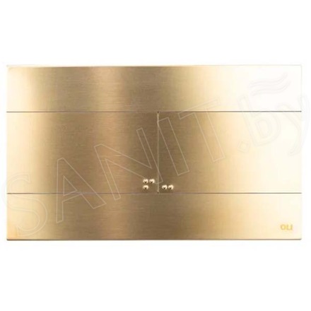 Кнопка для инсталляции OLI Slim Inox золото 888565 / белое золото 888561