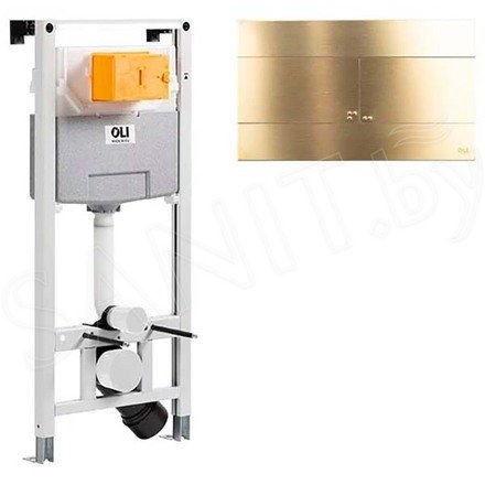Система инсталляции OLI 120 885052 + клавиша смыва Slim Inox 888565 / 888561
