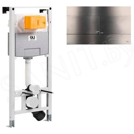 Система инсталляции OLI 120 885052 + клавиша смыва Slim Inox 889313