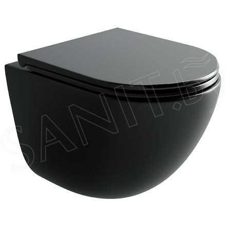 Подвесной унитаз CeramicaNova Vogue Торнадо CN4008TMB Soft Close