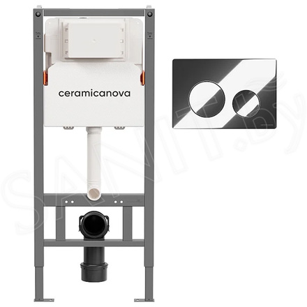 Инсталляция для подвесного унитаза CeramicaNova Balance CN121001CH 3 в 1