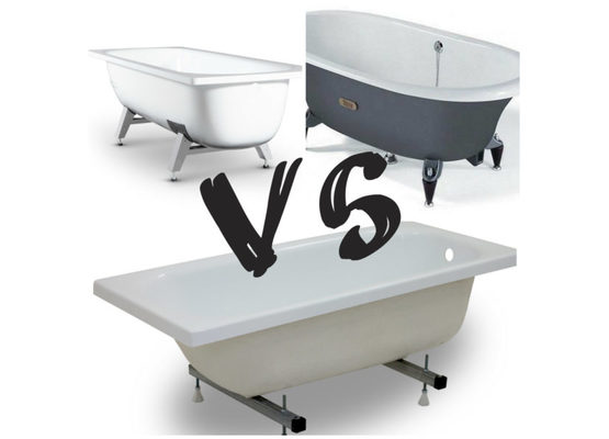 Какую лучше выбрать: чугунную или стальную ванну?