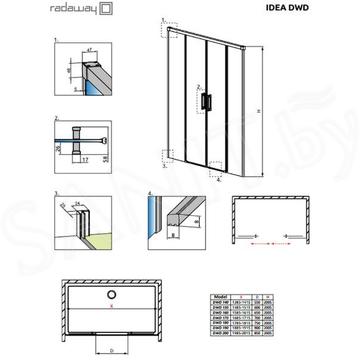 Душевая дверь Radaway IDEA DWD