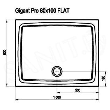 Душевой поддон Ravak Gigant Pro Flat