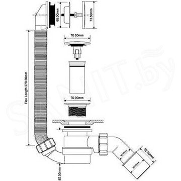 Сифон для ванны McAlpine HC2600CL