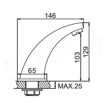 Смеситель для умывальника Ledeme L1055-13 сенсорный