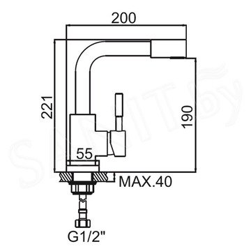 Смеситель для умывальника Ledeme L1098-4