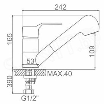 Смеситель для кухонной мойки Ledeme L6063