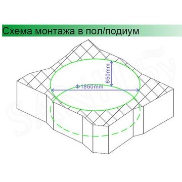 Гидромассажная ванна Gemy G9090 O