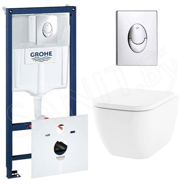 Комплект инсталляции Grohe Rapid SL 38750001 с подвесным унитазом Lavinia Boho One Rimless