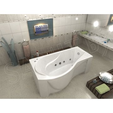Гидромассажная ванна BAS Капри (гидромассаж серия Flat)