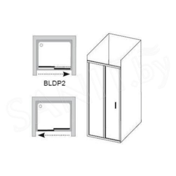 Душевая дверь Ravak Blix BLDP2 профиль белый