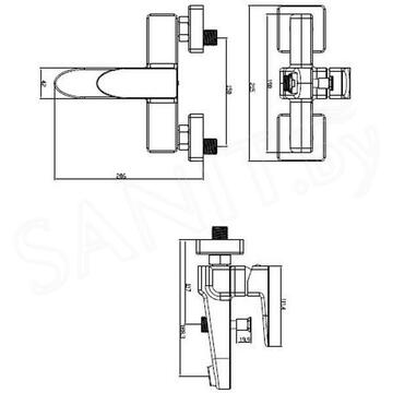 Смеситель для ванны Omnires Siena SN7330CR