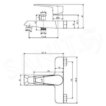 Смеситель для ванны Omnires Astoria AS5630CR