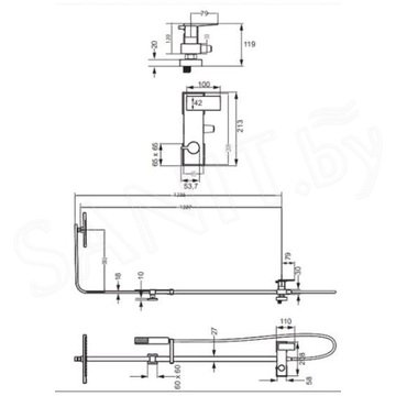 Душевая система Omnires FR7144 CHR Fresh