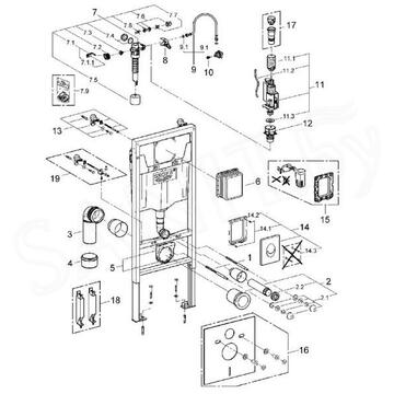 Инсталляция для подвесного унитаза Grohe Rapid SL 38722001