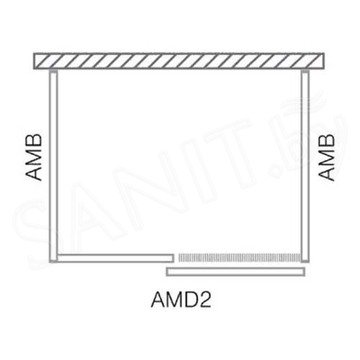 Душевой уголок Roth (Roltechnik) Ambient Line AMD2 + AMB