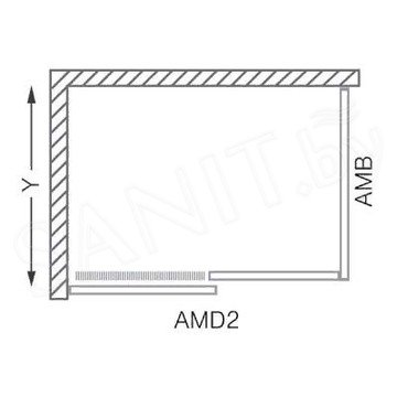 Душевой уголок Roth (Roltechnik) Ambient Line AMD2 + AMB