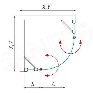 Душевой уголок Roth (Roltechnik) Lega Lift Line LZR2