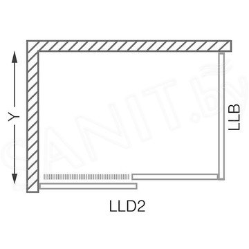 Душевой уголок Roth (Roltechnik) Lega Line LLD2 120 + LLB intimglass