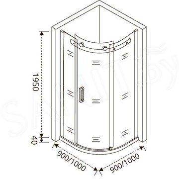 Душевой уголок Good Door Altair R C-CH