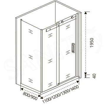 Душевой уголок Good Door Altair WTW + SP C-CH 120
