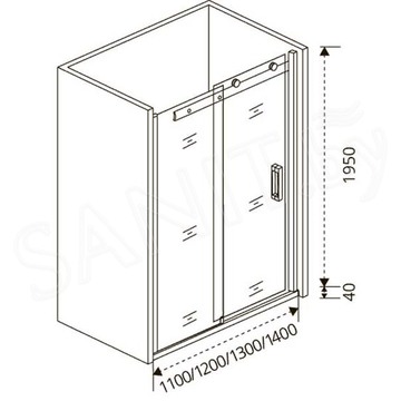 Душевая дверь Good Door Altair WTW C-CH