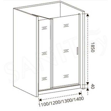 Душевая дверь Good Door Fantasy WTW C-CH