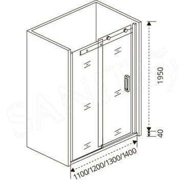 Душевая дверь Good Door Puerta WTW C-CH