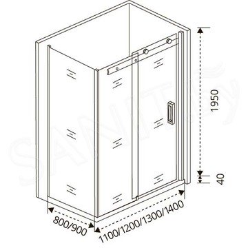 Душевой уголок Good Door Puerta WTW + SP C-CH 110