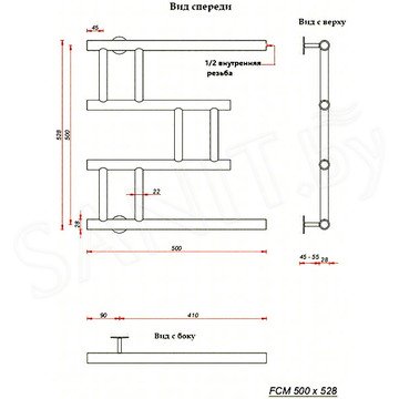 Полотенцесушитель Fincopper FCM хром