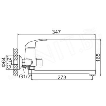 Смеситель для ванны Ledeme H15 L2215