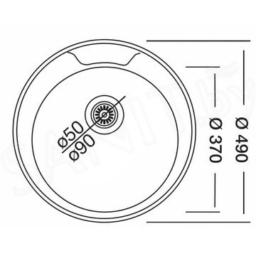 Кухонная мойка Kromrus EC 445 RUS