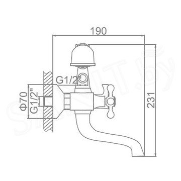 Смеситель для ванны Ledeme H19C L3119C / L3119