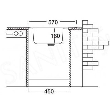 Кухонная мойка Kromevye Rondo EC 257 D/EХ 157 D