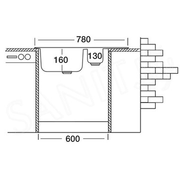 Кухонная мойка Kromevye Oberon EC 174 D