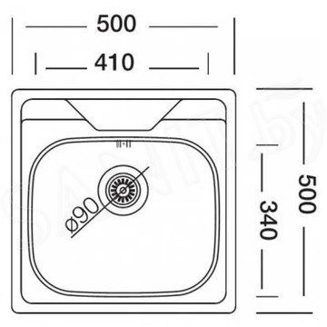 Кухонная мойка Kromevye Oberon EC 176 D