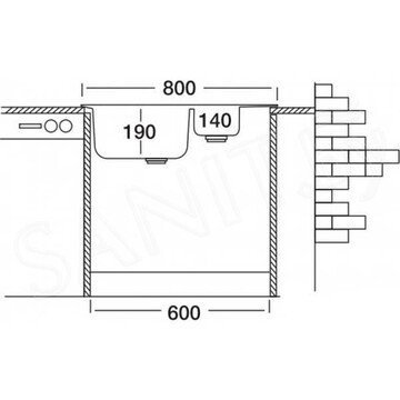 Кухонная мойка Kromevye Colea EX 306/EX 306 D