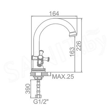 Смеситель для умывальника Ledeme H91C L1191C