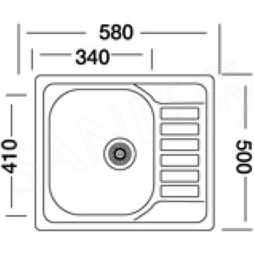 Кухонная мойка Kromevye Triton EC 196 / EC 196 D / EX 196 D