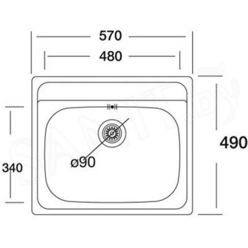 Кухонная мойка Kromevye Triton EХ 327 D