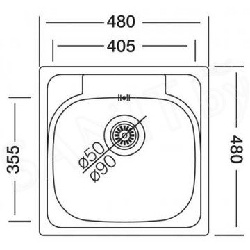 Кухонная мойка Kromevye Triton EC 309 D