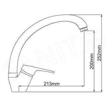 Смеситель для кухонной мойки Ledeme L5913-F / L5913-H / L5913-K