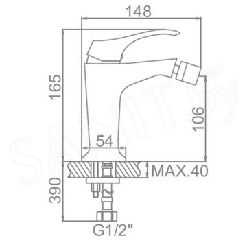 Смеситель для биде Ledeme L5042