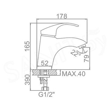 Смеситель для умывальника Ledeme H21 L1021