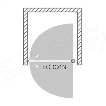 Душевая дверь Roth (Roltechnik) Exclusive Line ECDO1N хром