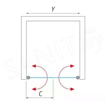 Душевая дверь Roth (Roltechnik) Lega Lift Line LZCN2