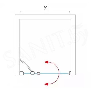 Душевая дверь Roth (Roltechnik) Lega Lift Line LZDO1 + LZ