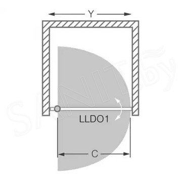 Душевая дверь Roth (Roltechnik) Lega Line LLDO1