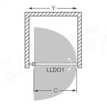 Душевая дверь Roth (Roltechnik) Lega Line LLDO1